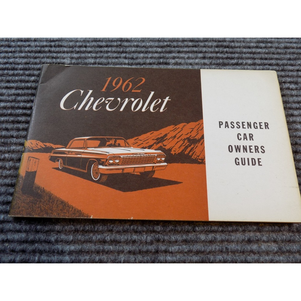 1962 Chevrolet Passenger Car Owners Guide Original Manual 3798320 Vintage Chevy